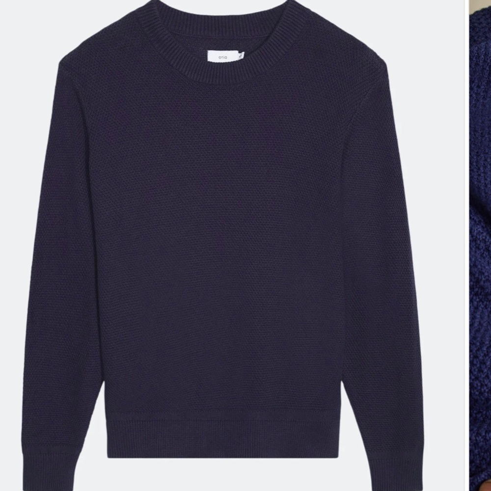 Onia Mens Navy Blue Pigment Sweater - Size XL NWT